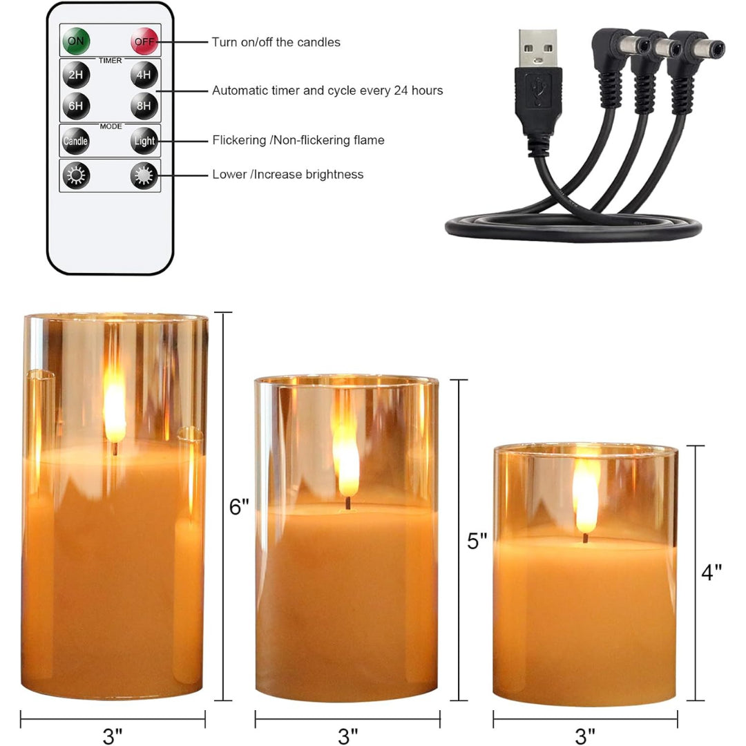 Realistic Electric Candle Set