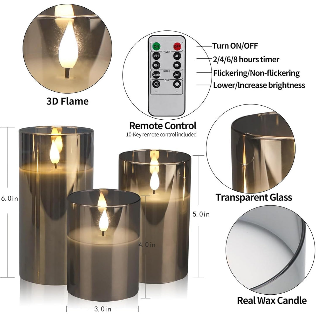 Realistic Electric Candle Set